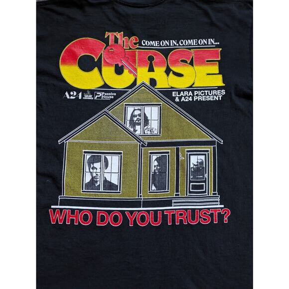 A24 x Online Ceramics x The Curse T-Shirt Elara Bulldozer, Black - Size XL - Picture 16 of 16